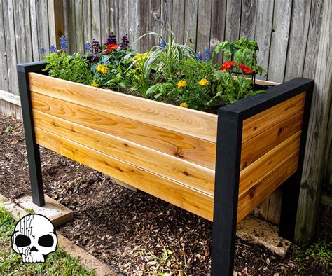 diy metal planter box|how to make a planter box out of wood.